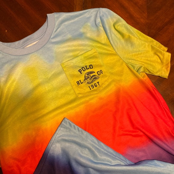 Polo by Ralph Lauren Blue Yellow Short Sleeve Tee - Picture 3 of 7